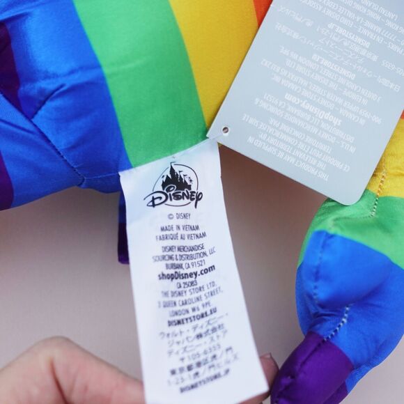 15.5 " Disney Parks Rainbow Gay Pride Mickey Mouse Plush NWT LGBTQ - Picture 7 of 10